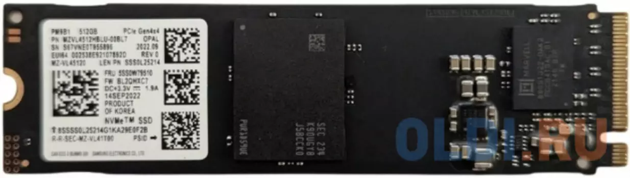 SSD накопитель Samsung PM9B1 512 Gb PCI-E 4.0 х4