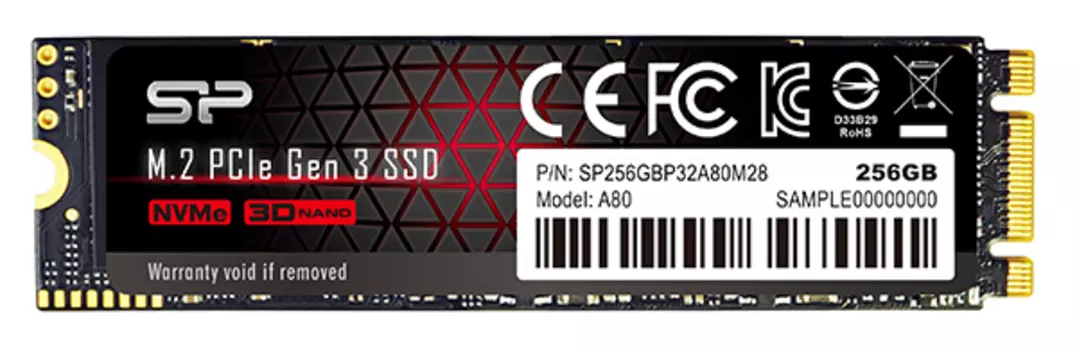 SSD накопитель Silicon Power P32A80 SP256GBP32A80M28 256Gb PCI Express/M.2