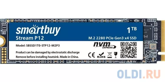 SSD накопитель Smart Buy Stream P12 1 Tb PCI-E 3.0 x4