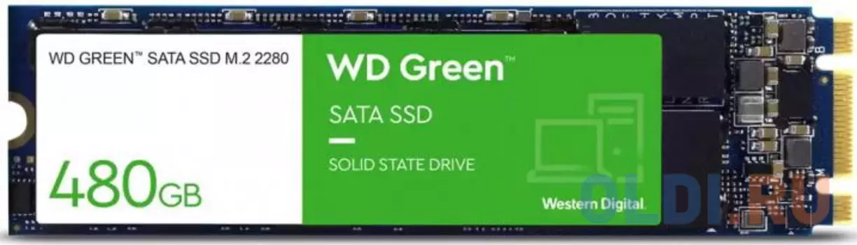 Твердотельный накопитель SSD M.2 480 Gb Western Digital WDS480G3G0B Read 545Mb/s Write 545Mb/s 3D NAND