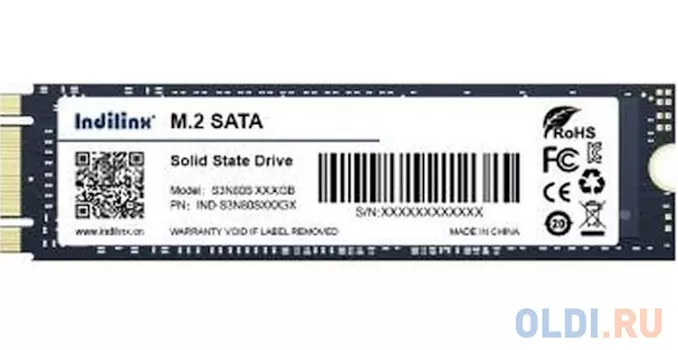 SSD жесткий диск M.2 2280 SATAIII 256GB IND-S3N80S256GX INDILINX