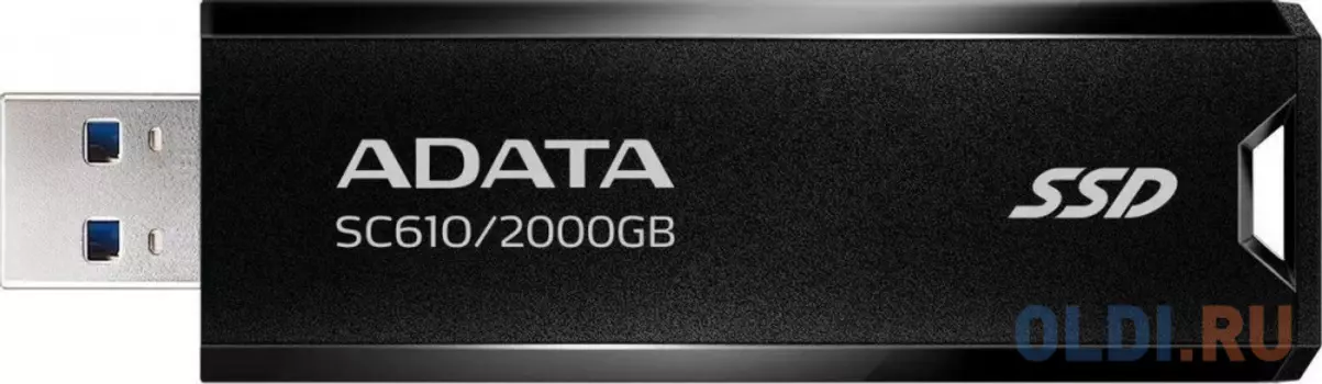 Внешний SSD диск mSATA 2 Tb USB 3.2 ADATA SC610 черный