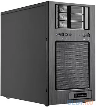SST-CS330B Case Storage Micro-ATX Tower Computer Case, support 7x 3.5 or 2.5 Hot-Swap HDD Bays + 1x 3,5 or 2,5 , black internal and black outside
