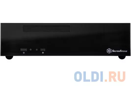 SST-ML09B Milo Slim HTPC Mini-ITX Silent Computer Case, black {4} (223109)