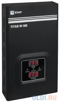Стабилизатор напряжения EKF TITAN W-500 1 розетка