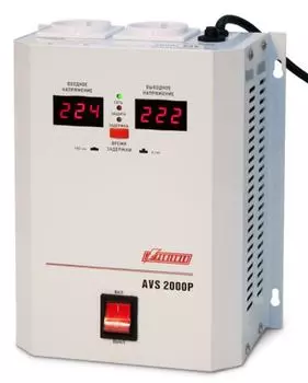 Стабилизатор напряжения Powerman AVS-2000P 2000VA белый