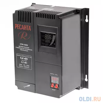 Стабилизатор РЕСАНТА СПН-5400 (СПН-3500) однофазный вх.90-260В вых.220±8% 3.5кВт 9.3кг