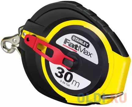 Stanley рулетка измерительная длинная "fatmax" с металлическим полотном 30м x 10mm (0-34-134)