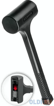 STAYER 40 мм, 450 г, цельнолитой безынерционный слесарный молоток, Professional (2042-450)