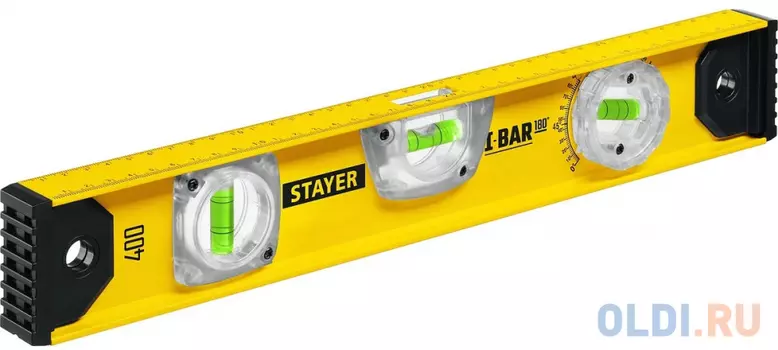 STAYER I-Bar 180?, 400 мм, двутавровый, уровень с поворотным глазком (3470-040)