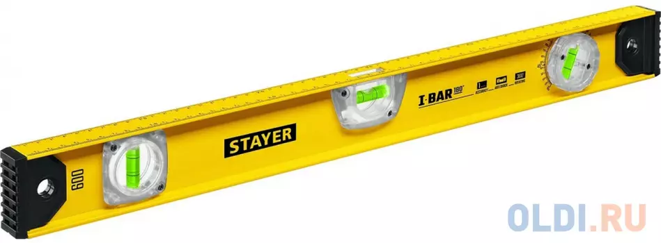 STAYER I-Bar 180?, 600 мм, двутавровый, уровень с поворотным глазком (3470-060)