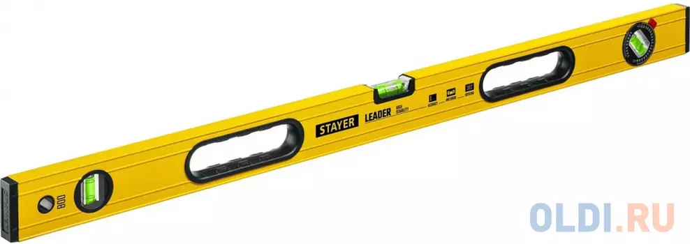 STAYER LEADER, 800 мм, усиленный профиль, уровень с поворотным глазком (3466-080)