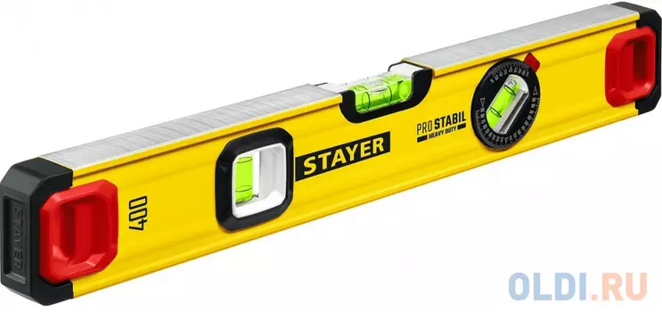 STAYER PRO STABIL, 400 мм, усиленный профиль, уровень с поворотным глазком, Professional (3471-040)