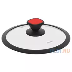 Стеклянная крышка с силиконовым ободом, 20 см, NADOBA, серия GUSTA