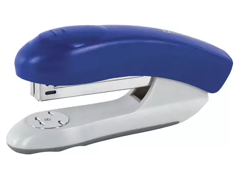 Степлер BRAUBERG "Einkommen", №24/6, до 25 листов, пластиковый корпус, металлический механизм, синий, 222534