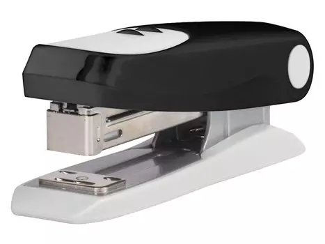 Степлер BRAUBERG "Germanium", №24/6, 26/6, до 20 листов, пластиковый корпус, металлический механизм, черный