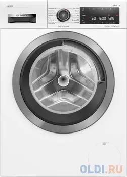 Стиральная машина Bosch WAX02KLOSN, с фронтальной загрузкой, 10кг, 1600об/мин, инверторная, с английской панелью управления