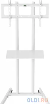 Стойка для телевизора Cactus CS-ST04 белый 37"-70" макс.68кг напольный мобильный
