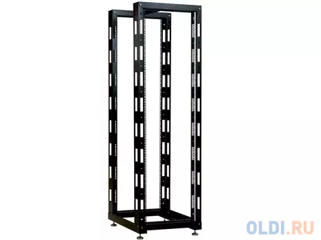 Стойка телекоммуникационная универсальная 47U ЦМО СТК-47.2-9005 двухрамная черный