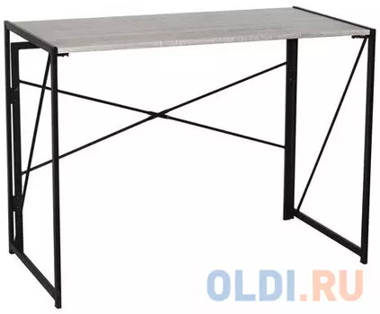 Стол на металлокаркасе BRABIX "LOFT CD-002", 1000х500х750 мм, складной, цвет дуб антик, 641213