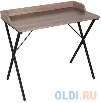 Стол на металлокаркасе BRABIX "LOFT CD-008", 900х500х780 мм, цвет морёный дуб, 641863