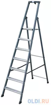 Стремянка KRAUSE 126450 SECURO анодированные боковины 7 ступеней 125 мм