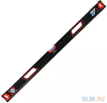 Строительный уровень Deli DL2901000K 1000мм, зеркальный глазок, двухсторонняя фрезеровка