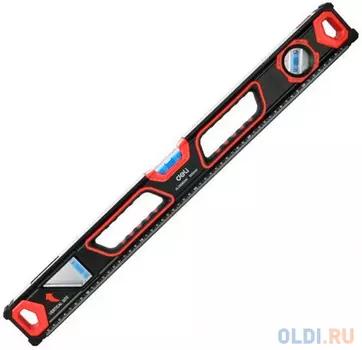 Строительный уровень Deli DL290600K 600мм, зеркальный глазок, двухсторонняя фрезеровка