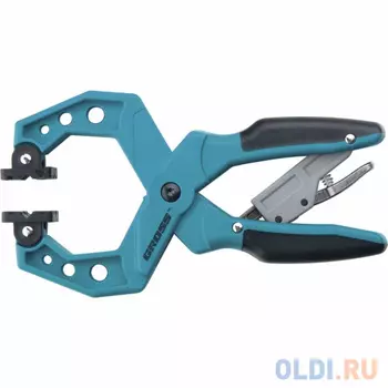 Струбцина клещеобразная GROSS 20803 2–1/4"/58 мм пластиковый корпус,храповый механизм жесткой фикс