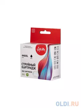 Струйный картридж Sakura 5216B001 (440XL Black) для Canon PIXMA MG3540/4240;, пигментный тип чернил, черный, 20 мл., 600 к.
