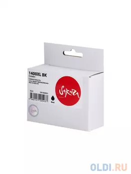 Струйный картридж Sakura 9185B001 (1400XL BK) для Canon MAXIFY MB2040/MB2340/MB2140/MB2740, пигментный тип чернил, черный, 36 мл., 1200 к.