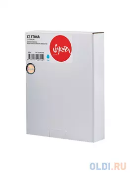 Струйный картридж Sakura C13T04A240 (C13T04A C) для Epson WorkForce PRO WF-C8690/C8190, пигментный тип чернил, голубой, 85 мл., 8000 к.