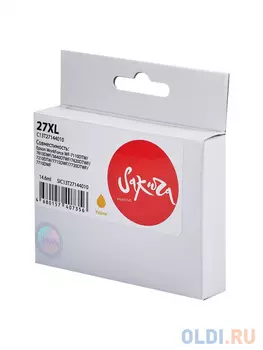 Струйный картридж Sakura C13T27144010 (27XL Yellow) для Epson WorkForce WF-7110DTW/7610DWF/3640DTWF/7620DTWF/7210DTW/7715DWF/7720DTWF/7710DWF, водорас