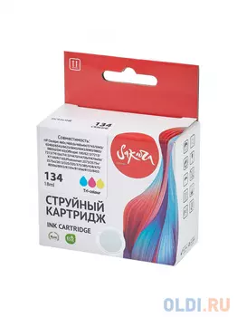 Струйный картридж Sakura C9363 (№134) для HP DeskJet 6943/ 6983/ HP Desk Jet 5943/ 6843/ 6623/ 9803/ 9803d/ 5743/ 6543/ HP PhotoSmart 8053/ 475/ 428/