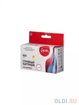 Струйный картридж Sakura CZ112AE (№655 Yellow) для HP Deskjet Ink Advantage 3525/4615/4625/5525/6525;, водорастворимый тип чернил, желтый, 11 мл., 600