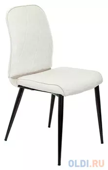 Стул для кухни Бюрократ KF-3 молочный Velvet 20 металл черный на ножках (KF-3/VELV20)