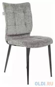 Стул для кухни Бюрократ KF-4 серый Light 19 металл черный на ножках (KF-4/LT19)