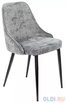 Стул для кухни Бюрократ KF-5 серый Light 19 металл черный на ножках (KF-5/LT19)