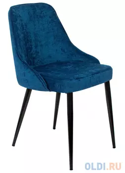 Стул для кухни Бюрократ KF-5 синий Velvet 29 металл черный на ножках (KF-5/VELV29)