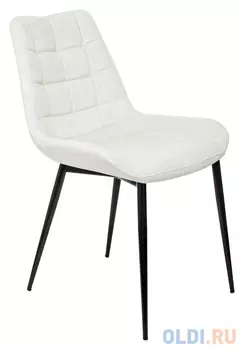 Стул для кухни Бюрократ KF-6 молочный Velvet 20 металл черный на ножках (KF-6/VELV20)