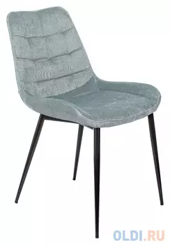 Стул для кухни Бюрократ KF-6 серо-голубой Light 28 металл черный на ножках (KF-6/LT28)