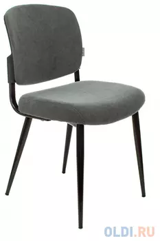 Стул для кухни Бюрократ KF-8 серый Alfa 44 металл черный на ножках (KF-8/FABRIC/GREY)