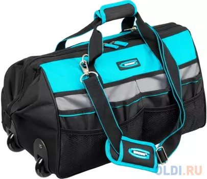 Сумка для инструмента, 500х280х290мм, выдвижная рукоятка, колеса, наплечный ремень// Gross