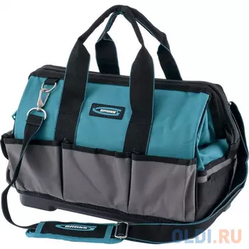 Сумка для инструмента Handwerker, 26 карманов, пластик. дно, наплечный ремень, 400*225*310мм// Gross