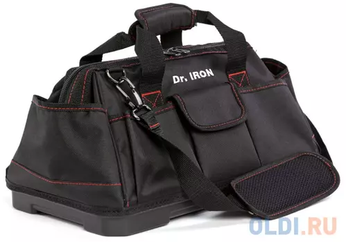 Сумка для инструмента с пластиковым дном с ремнем Dr. IRON DR1022 420х235х250мм