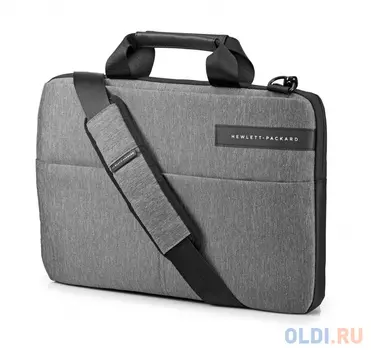 Сумка для ноутбука 14" HP Signature II Slim Topload синтетика черный серый L6V67AA