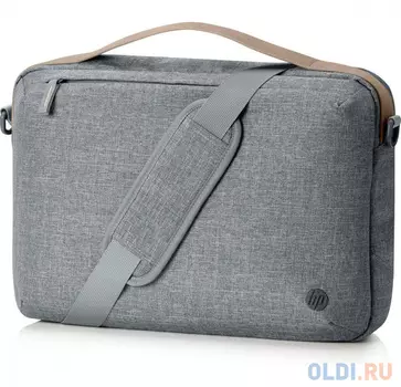 Сумка для ноутбука 15" HP RENEW Topload серый/коричневый пластик (1A213AA)