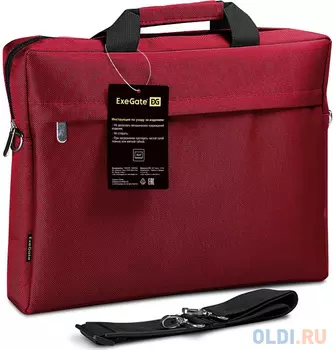 Сумка ExeGate Start S15 Red, красная, полиэстер, для ноутбуков до 15.6"