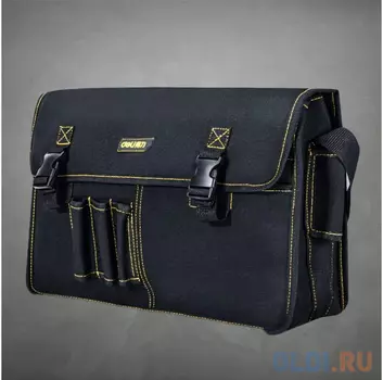 Сумка-портфель для инструментов Deli DL-P7 400 x 130 x 290мм, 9 карманов, плечевой ремень, ткань Канвас