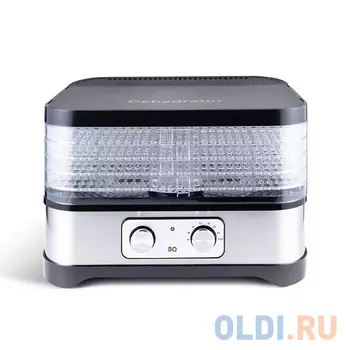 Сушилка для овощей и фруктов BQ FD1000 BLACK-STEEL чёрный нержавеющая сталь